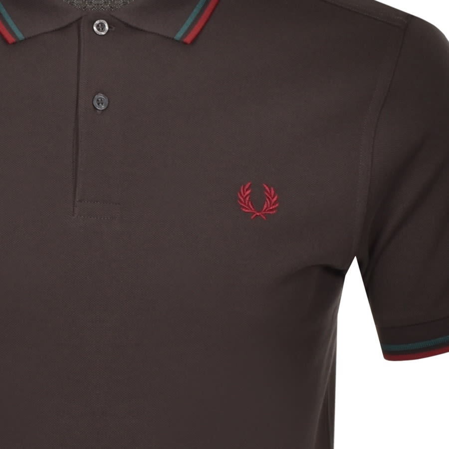Alternative Image for ProductFred Perry Twin Tipped Polo T Shirt Brown3
